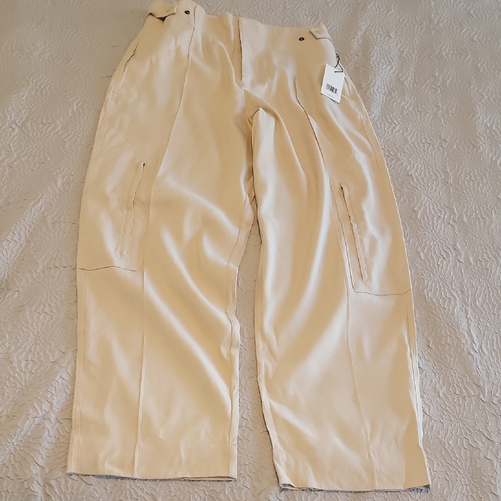 NWT Jason Wu Linen Blend Cargo Pants